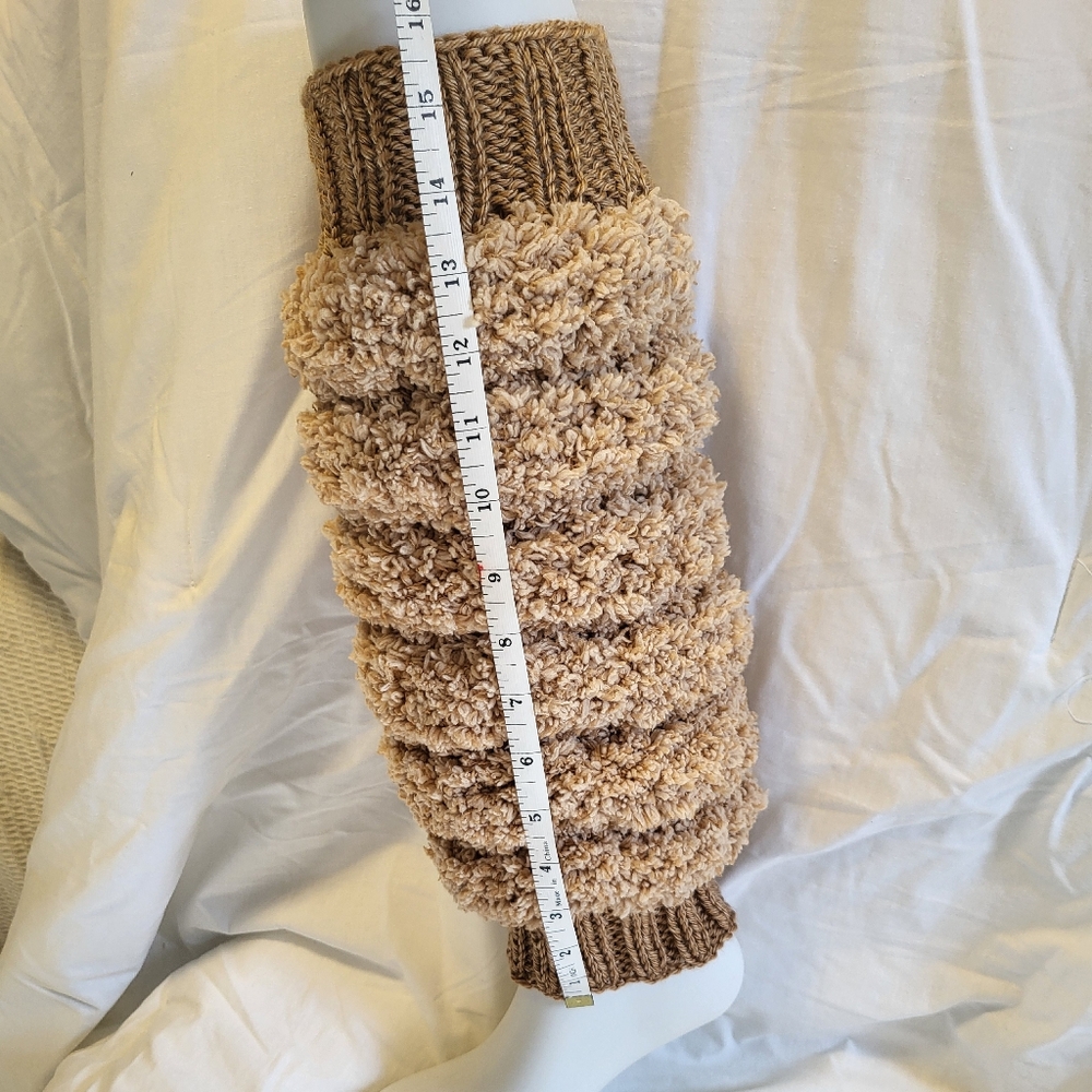 Hand Crafted knit skrunchers™ legwarmers 14 inch calf circumfrence Womens S - M - Picture 4 of 4